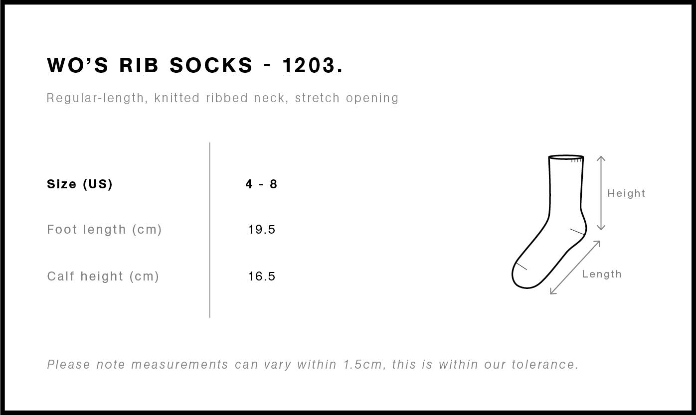 WO'S RIB SOCKS  | 1203