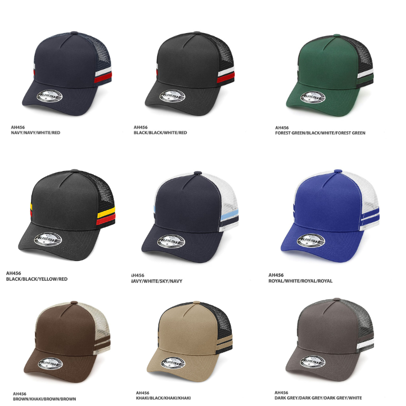 Personalised Dad stripe trucker cap