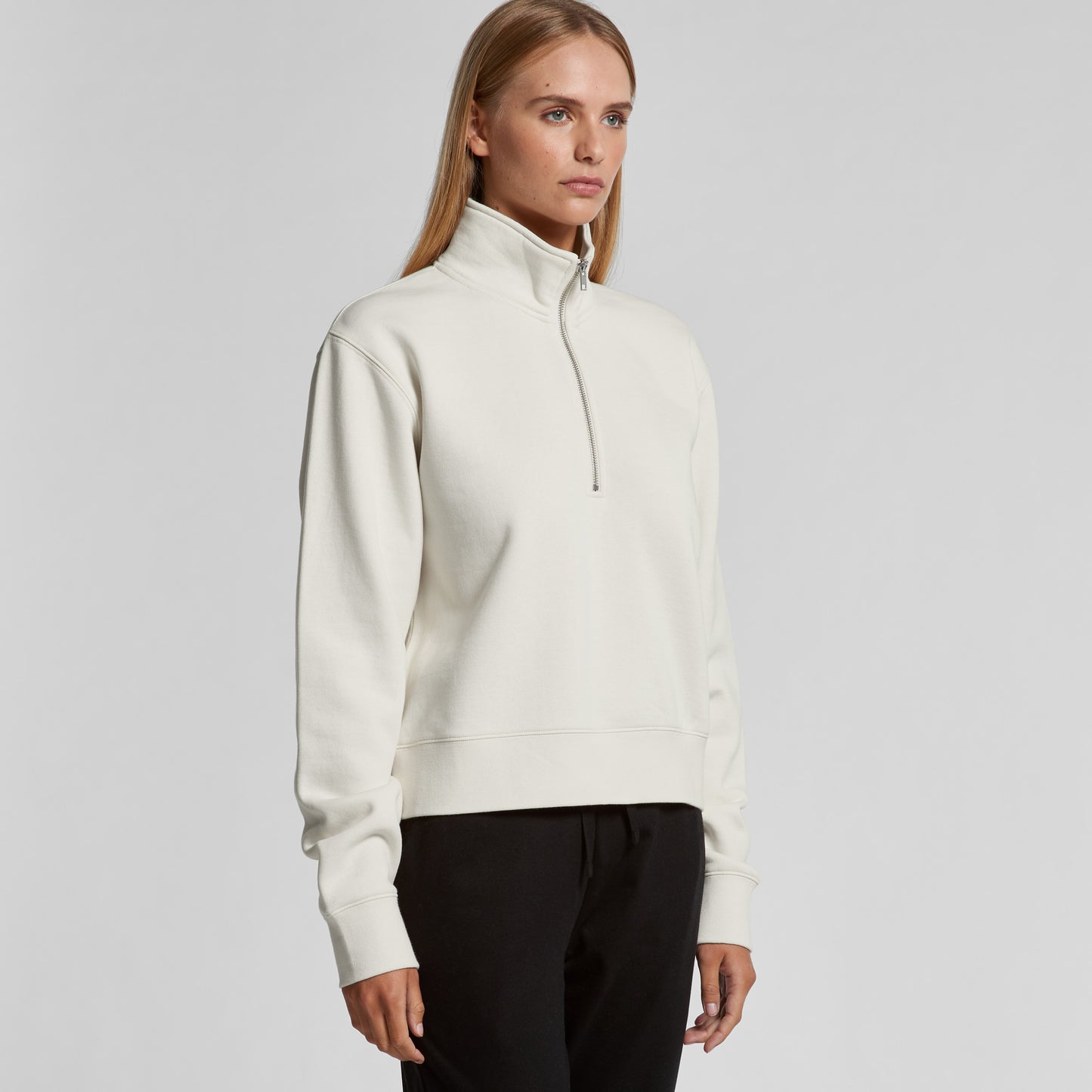 WO'S STENCIL HALF ZIP CREW | 4125