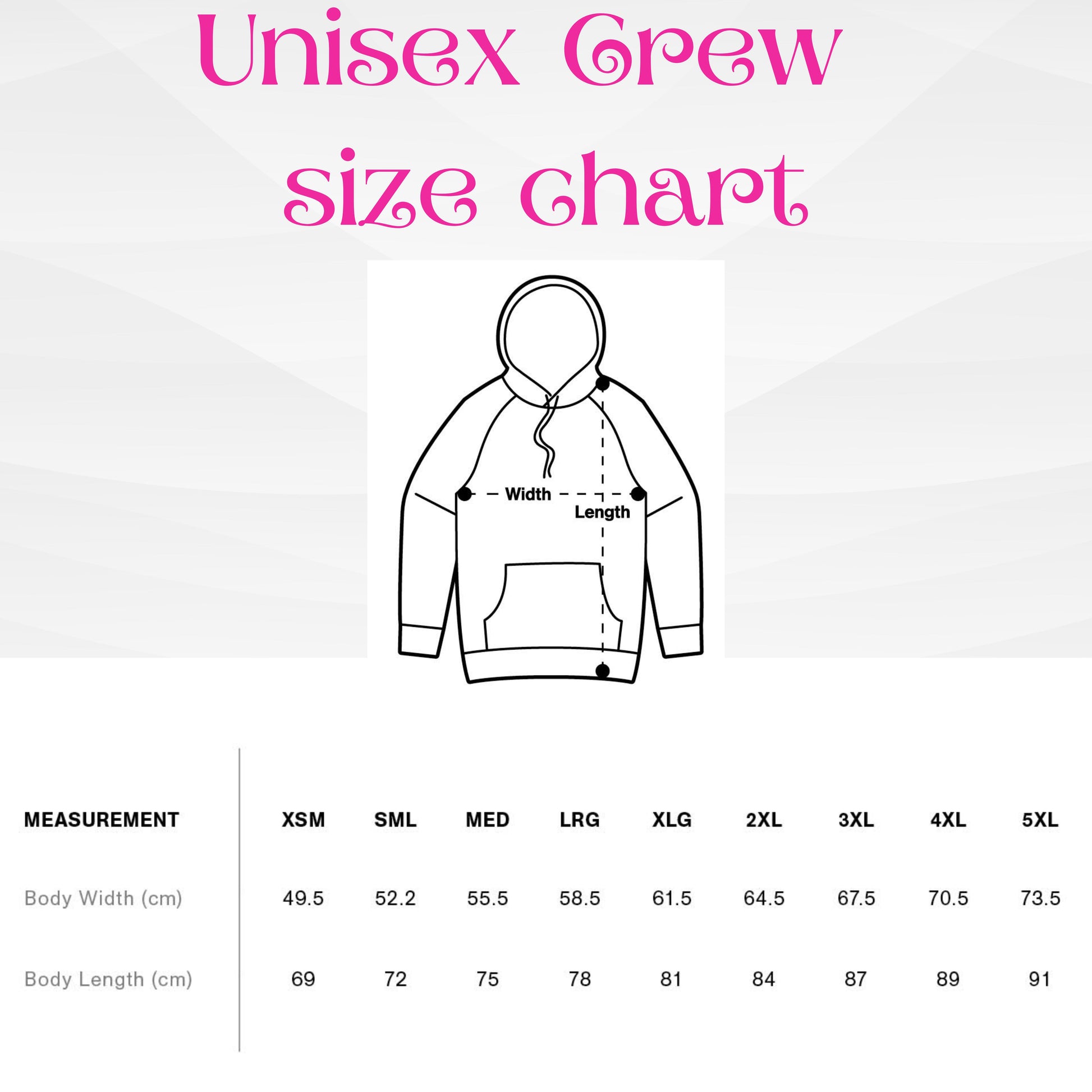 Unisex size chart for Personalised Embroidered Anniversary hoodie gift for Anniversary wedding gift for couples gift