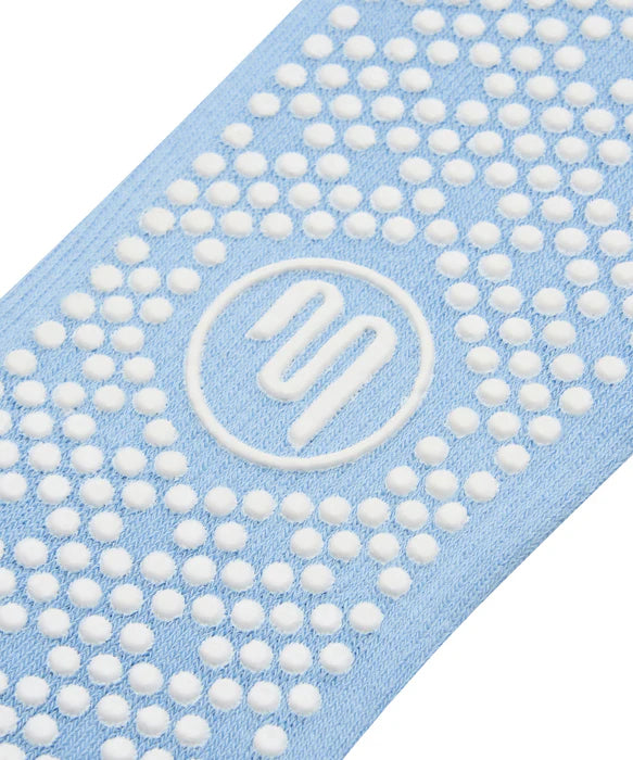 Custom Crew Grip non slip Sock powder blue