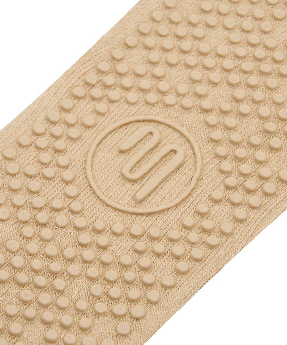 Custom Crew Grip non slip Sock Almond