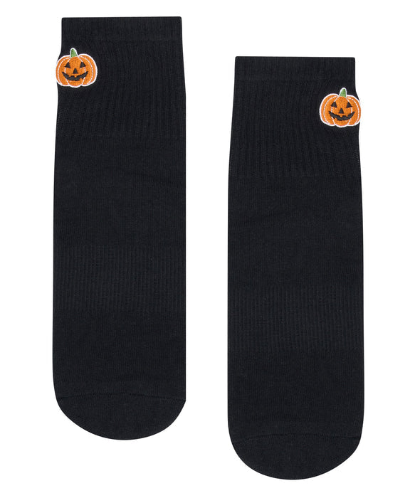 Custom Crew Grip non slip Sock Pumpkin