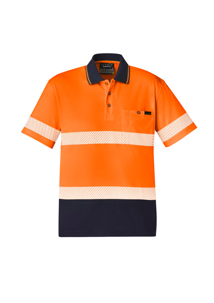 ZH535 Unisex Hi Vis Segmented Tape Short Sleeve Polo