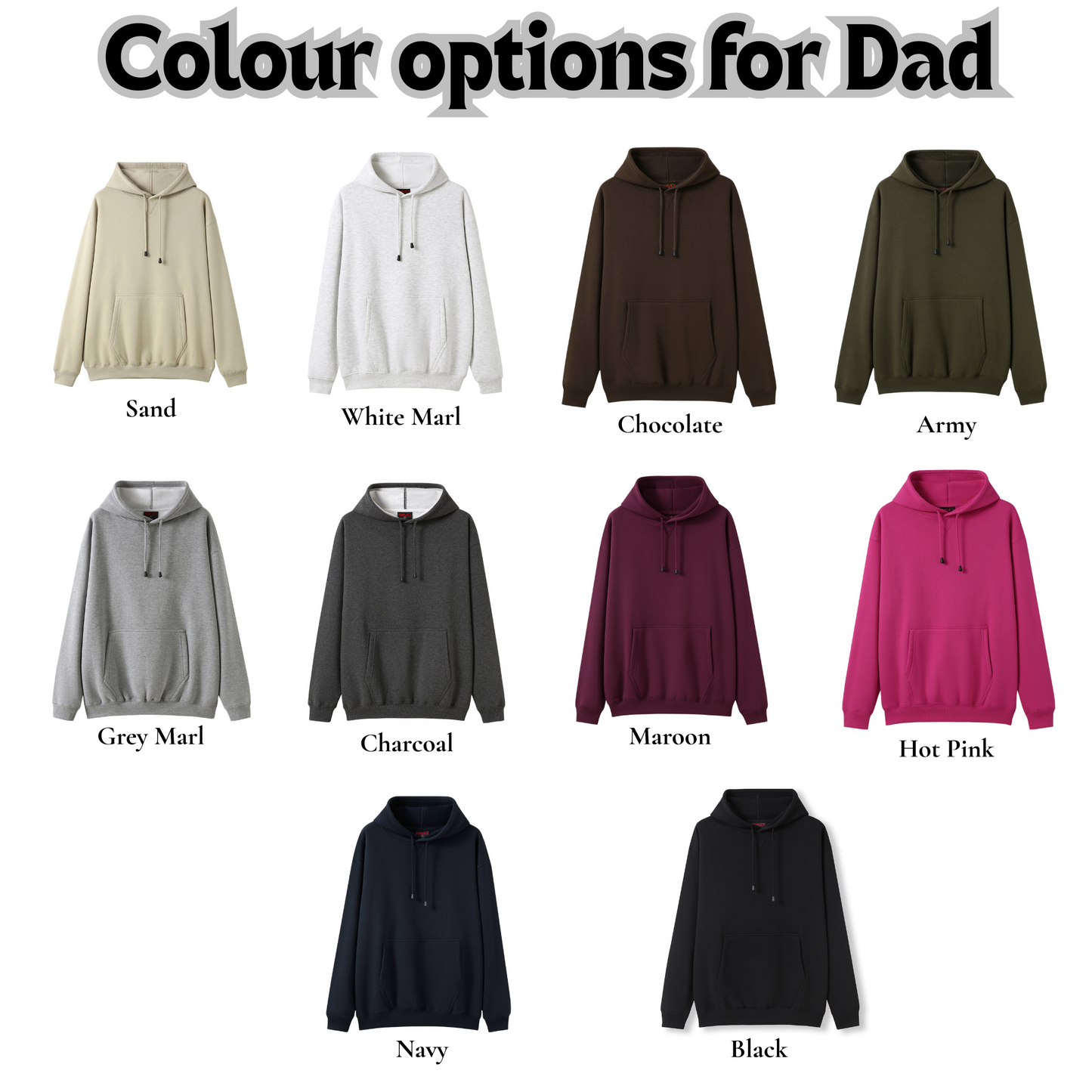 Custom best dad ever embroidered Hoodie