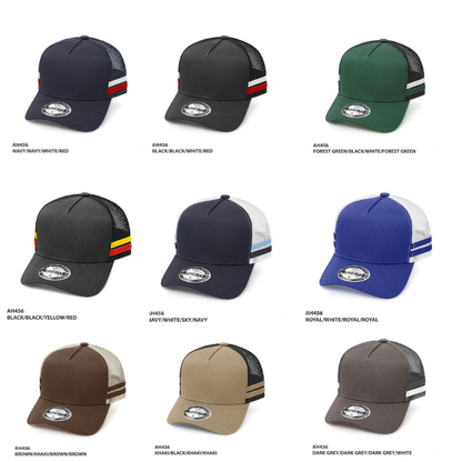 Personalised Dad stripe trucker cap