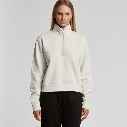 WO'S STENCIL HALF ZIP CREW | 4125
