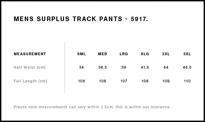 SURPLUS TRACK PANTS | 5917