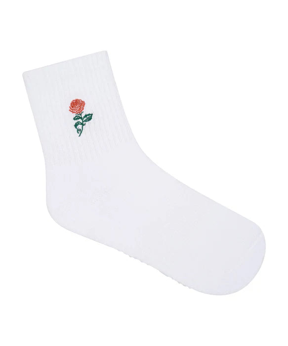 Personalised Crew Grip non slip Sock Rose