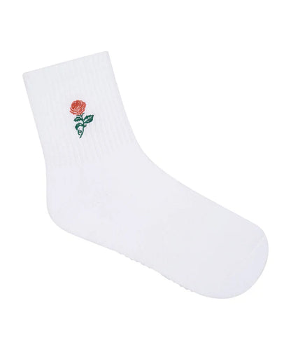 Personalised Crew Grip non slip Sock Rose