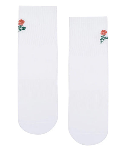 Personalised Crew Grip non slip Sock Rose