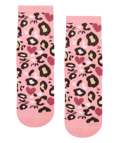 Custom Crew Grip non slip Sock Pink power