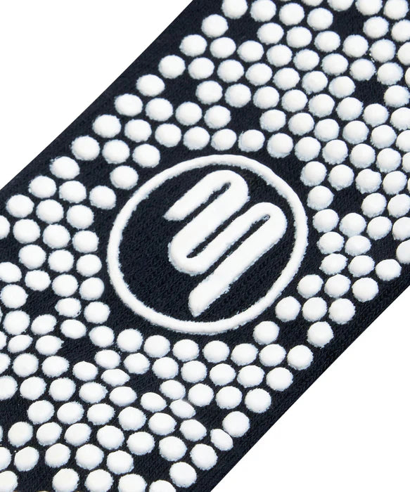 Men's Crew Non Slip Grip Sock Nautical Stripe