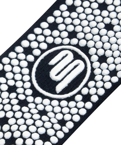Men's Crew Non Slip Grip Sock Nautical Stripe