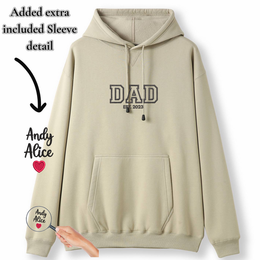 Custom Gift for Dad embroidered Hoodie