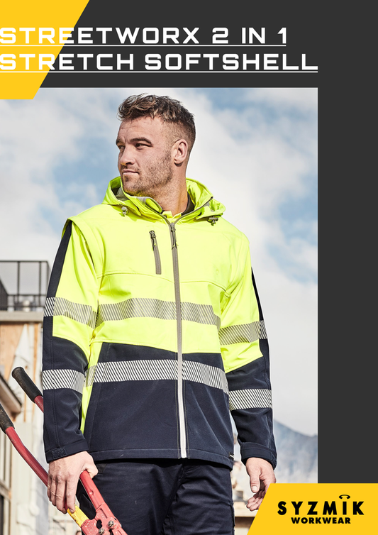 Unisex Street Worx 2 In 1 Stretch Softshell Jacket ZJ453
