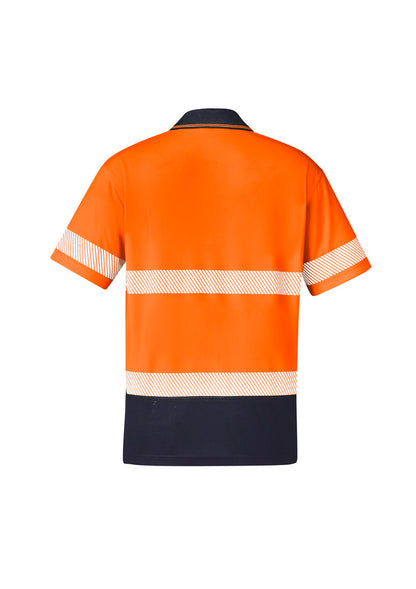 ZH535 Unisex Hi Vis Segmented Tape Short Sleeve Polo