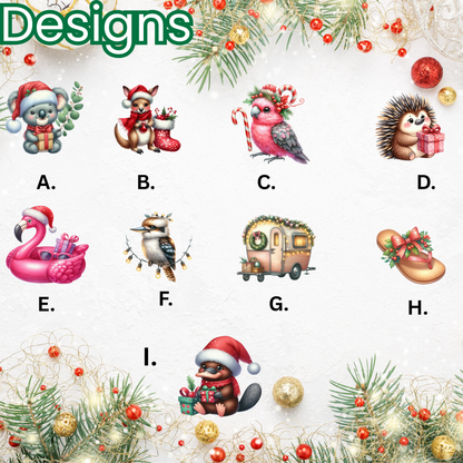 Australian theme Christmas family matching T-shirts