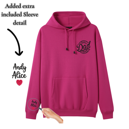 Best dad ever embroidered Hoodie