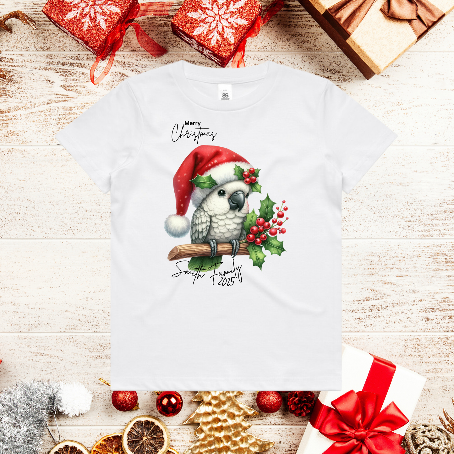 Australian theme Christmas family matching T-shirts