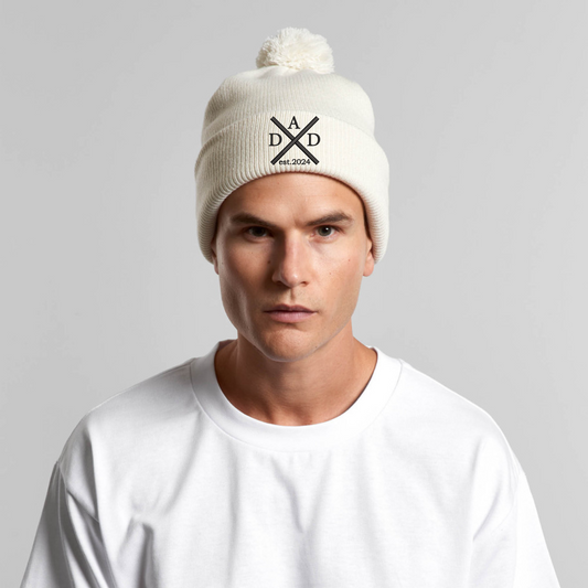 Fathers day Gift Beanie Embroidered with DAD keepsake gift est.2023 Personalized embroidered custom beanie