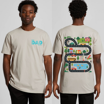 Dad's car race track t-shirt