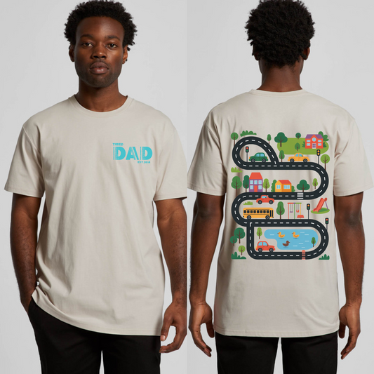 Dad's car race track t-shirt