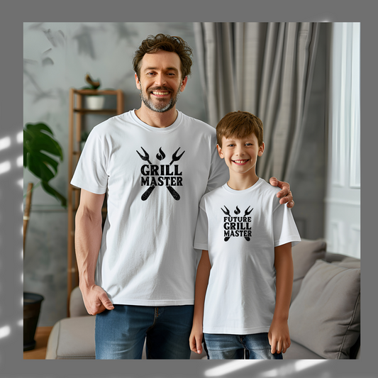 Daddy and me Matching T-shirt Grill master