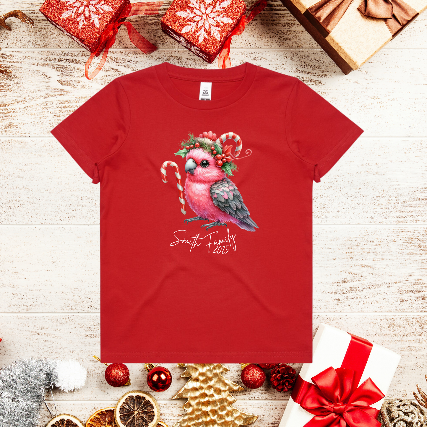 Australian theme Christmas family matching T-shirts