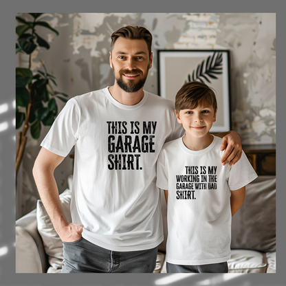 Daddy and me Matching T-shirt Garage shirt